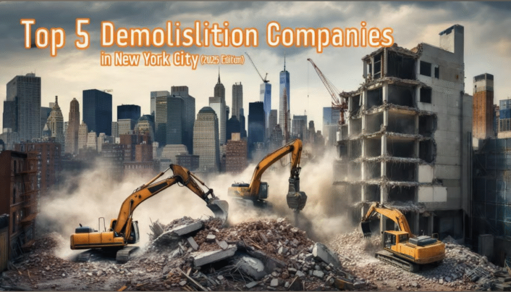 Explore the top 5 demolition companies in NYC for 2025, featuring Alba Services among other industry leaders.